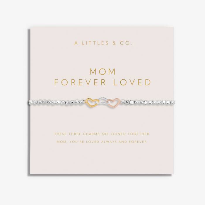 Forever Yours 'Mom Forever Loved' Trio Bracelet In Silver, Gold-Tone And Rose Gold-Tone Plating