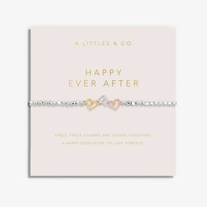 Forever Yours 'Happy Ever After' Trio Bracelet In Silver, Gold-Tone And Rose Gold-Tone Plating