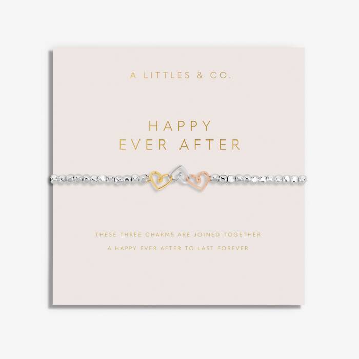Forever Yours 'Happy Ever After' Trio Bracelet In Silver, Gold-Tone And Rose Gold-Tone Plating