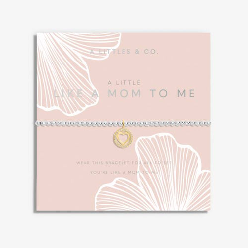 Mother's Day A Little 'Like A Mom To Me' Bracelet In Silver And Gold-Tone Plating