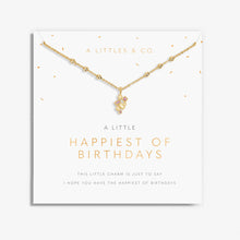 Load image into Gallery viewer, A Little &#39;Happiest Of Birthdays&#39; Necklace In Gold-Tone Plating