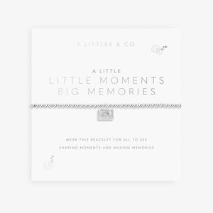 A Little 'Little Moments Big Memories' Bracelet In Silver Plating