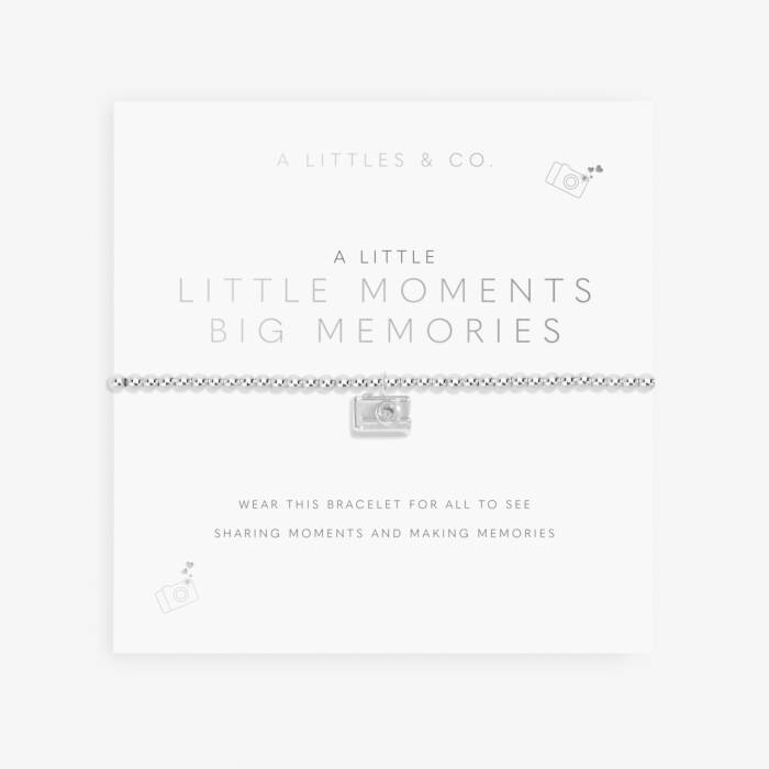 A Little 'Little Moments Big Memories' Bracelet In Silver Plating