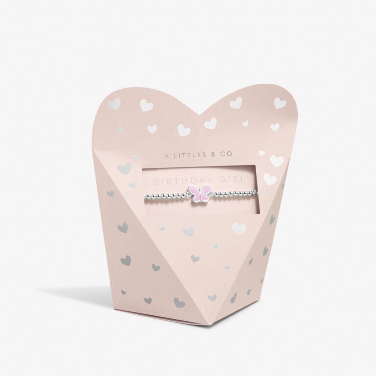 Children's From The Heart Gift Box 'Birthday Girl' In Silver Plating