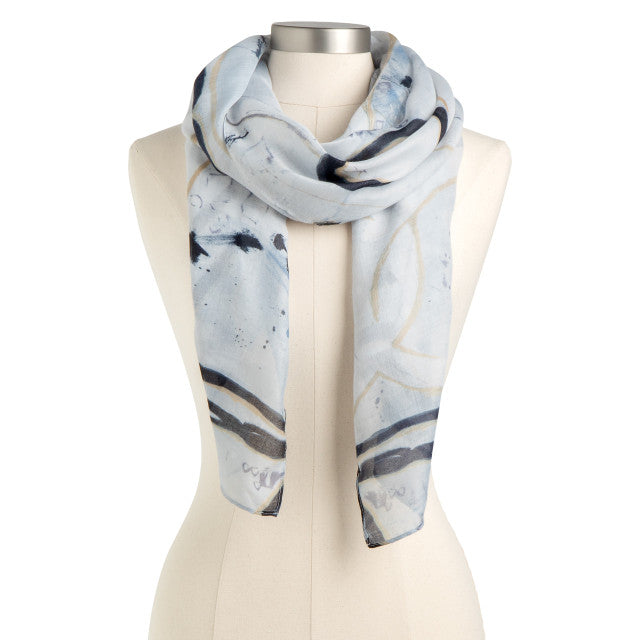 ArtLifting Rectangle Scarf-Black and White 3