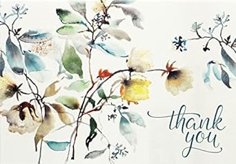 Asian Botanical Thank You Notes
