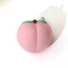 Load image into Gallery viewer, Flocked PU Realistic Peach Squeeze Toy