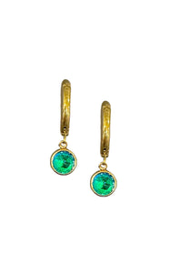 Aurora - Lunar Hoop Earrings  (5mm Circle)