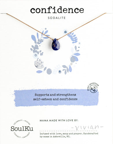 Sodalite Soul-Full of Light Necklace for Confidence - SFOL31