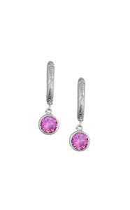 Aurora - Lunar Hoop Earrings  (5mm Circle)