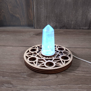 LED Crystal Display Light Stand