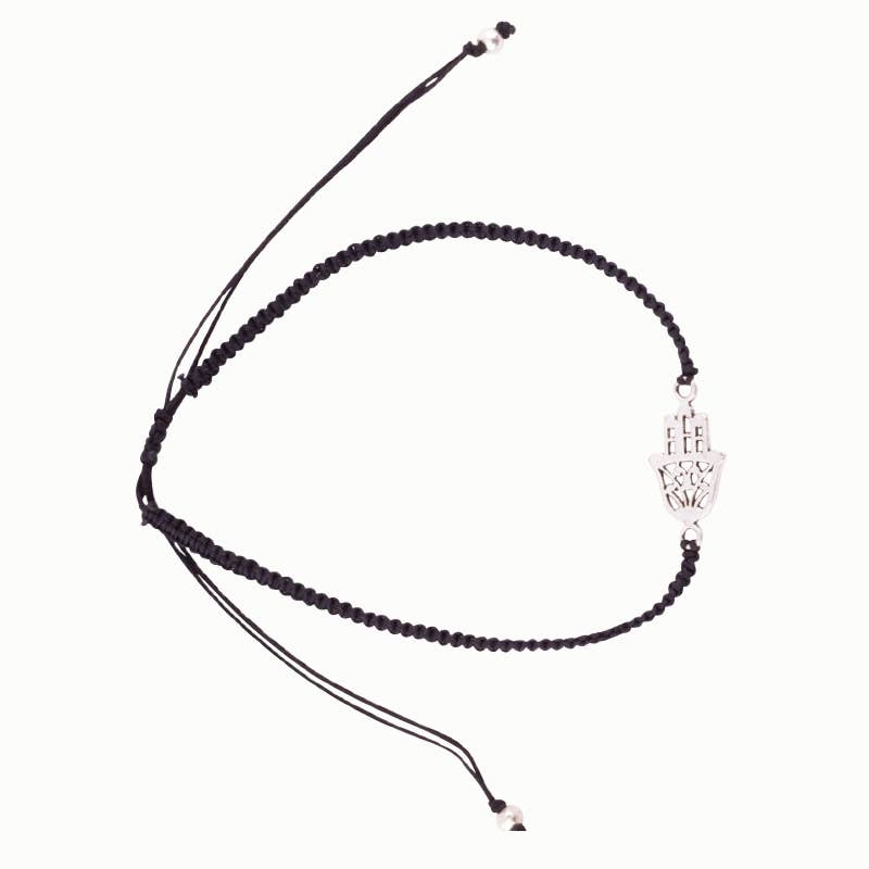 Cotton Hamsa Bracelet