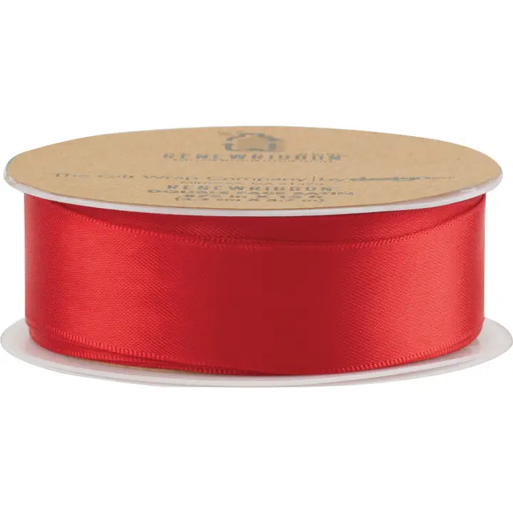 The Gift Wrap Company Renew Satin Ribbon Red