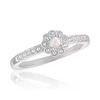 STK142-White Opal Flower Stack Ring