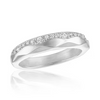 STK143-CZ Wavy Contour Stack Ring