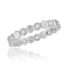 STK138-Honeycomb Eternity Stack Ring