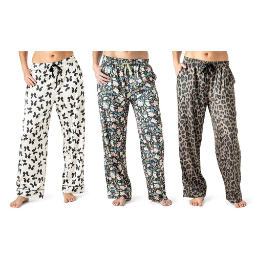 Hello Mello Bow So Lovely Satin Pajama Pant Assortment