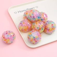 Load image into Gallery viewer, 6.0cm Colorful Beaded Mesh Grape Squeeze Ball
