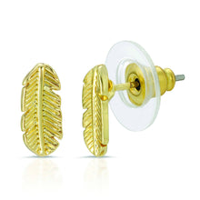 Load image into Gallery viewer, New Moon Gold Earrings - NATURAL BEAUTY/LEAF