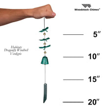 Load image into Gallery viewer, Woodstock Habitats™ - Dragonfly Windbell, Verdigris