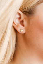 Load image into Gallery viewer, Screwback Stud Earrings - Happy Face
