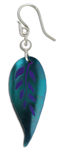 Decorative Calla Lily Leaf Earring