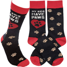 Load image into Gallery viewer, My Kids Have Paws Socks