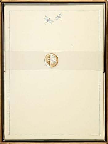 Blue Dragonflies stationery