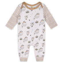 Load image into Gallery viewer, Sloth Koala Raglan Baby Jumpsuit (Organic Cotton)