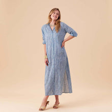 Load image into Gallery viewer, SURI NAVY Shirt Dress