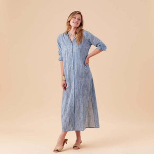 SURI NAVY Shirt Dress