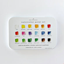 Load image into Gallery viewer, Watercolor paint set 18 colors with brush