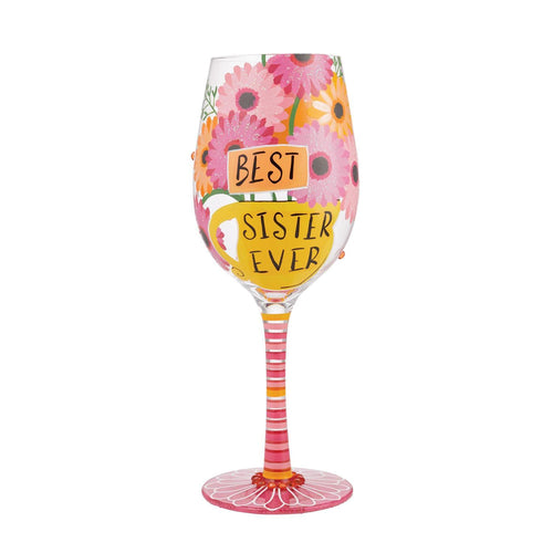 Lolita Wine Glass Best Sister Ever