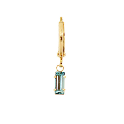 Crystal Baguette Huggie Earring
