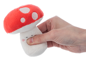 Mushroom Squeaker Rattle