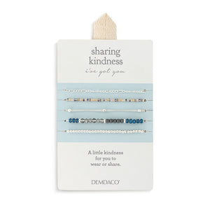 sharing kindness Bracelet Set of 5