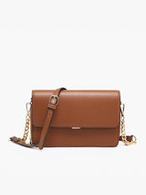 Load image into Gallery viewer, Lauryn Flapover Crossbody w/ Chain Strap
