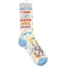 Load image into Gallery viewer, I Think My Guardian Angel Drinks Socks