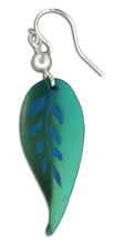 Load image into Gallery viewer, Decorative Calla Lily Leaf Earring