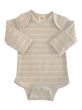 Load image into Gallery viewer, Multi Stripe / Organic Long Sleeve Bodysuit