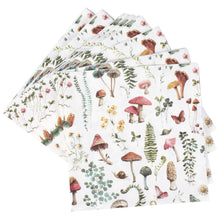 Load image into Gallery viewer, Mushroom Study Dinner Napkin