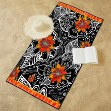 Load image into Gallery viewer, Beach Towel - Laurel Burch &quot;Orange Blossoms&quot;