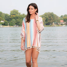 Load image into Gallery viewer, Elsie One Size Fringe Beach Swimsuit Cover Up