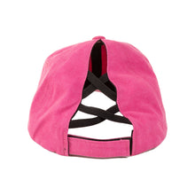 Load image into Gallery viewer, Paige Stonewashed Ponytail Baseball Hat Asst
