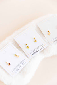 Screwback Stud Earrings - Millie Heart