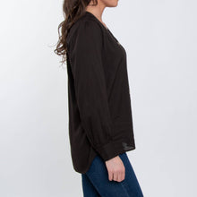 Load image into Gallery viewer, Izara Front Button V-Neck Blouse