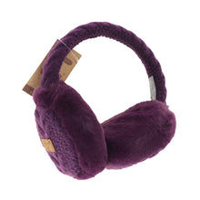 Load image into Gallery viewer, Cable Knit Faux Fur Earmuff EM3661