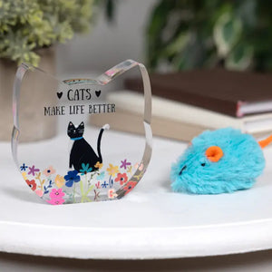 Cats - 3.5" Acrylic Cat Plaque