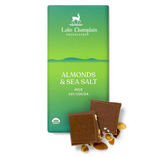 Load image into Gallery viewer, Milk Chocolate, Almond &amp; Sea Salt Signature Bar FT &amp; Organic