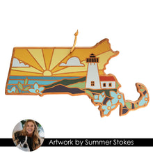Load image into Gallery viewer, Massachusetts Cutting Board with Artwork by Summer Stokes